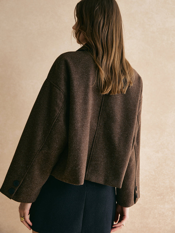 Veste Boutonnée en Tweed