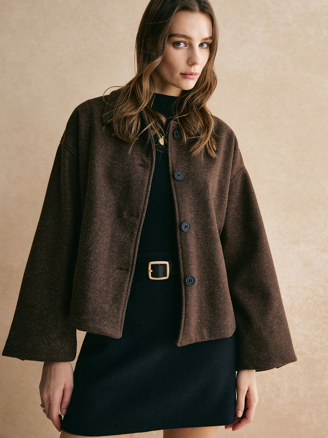 Veste Boutonnée en Tweed