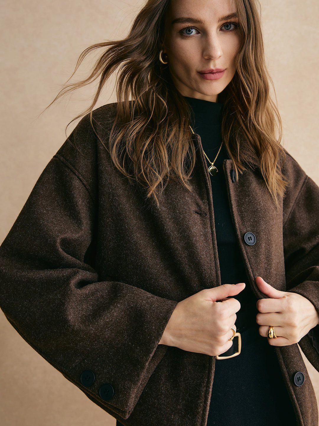 Veste Boutonnée en Tweed