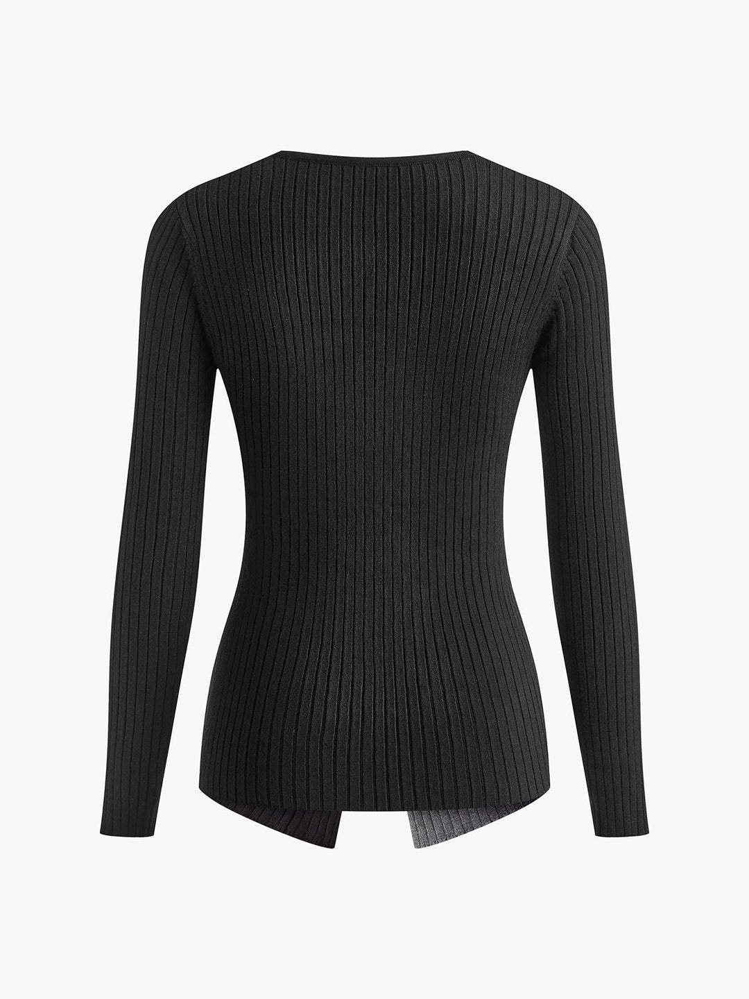 Haut Ajusté En Tricot Criss Cross Bicolore