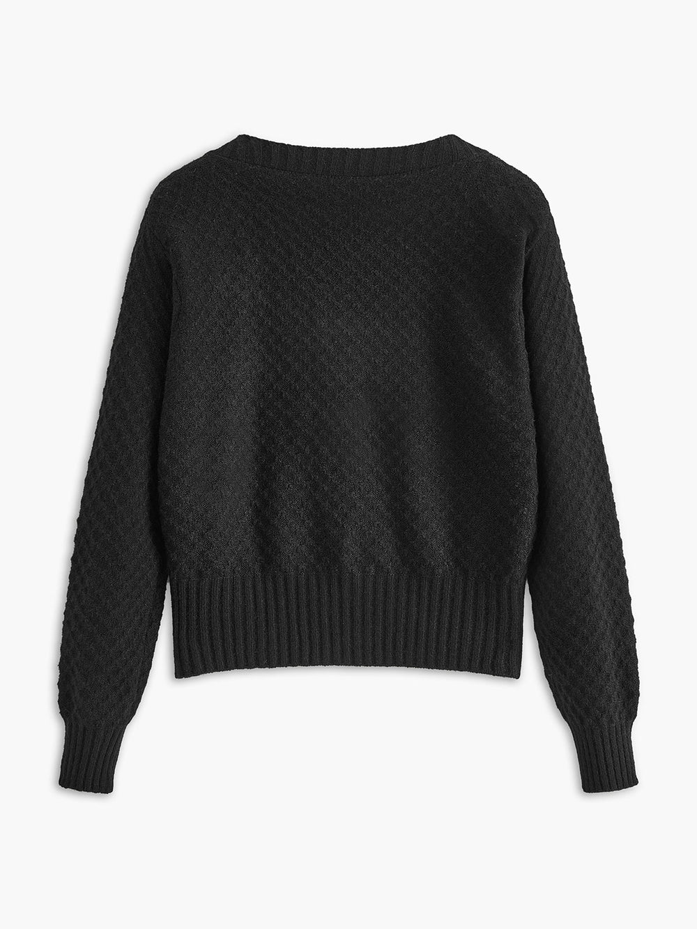 Cardigan boutonnée asymétrique de loisir