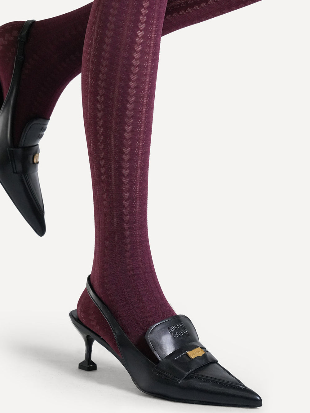 Collants Cœur en Velours Confort Total