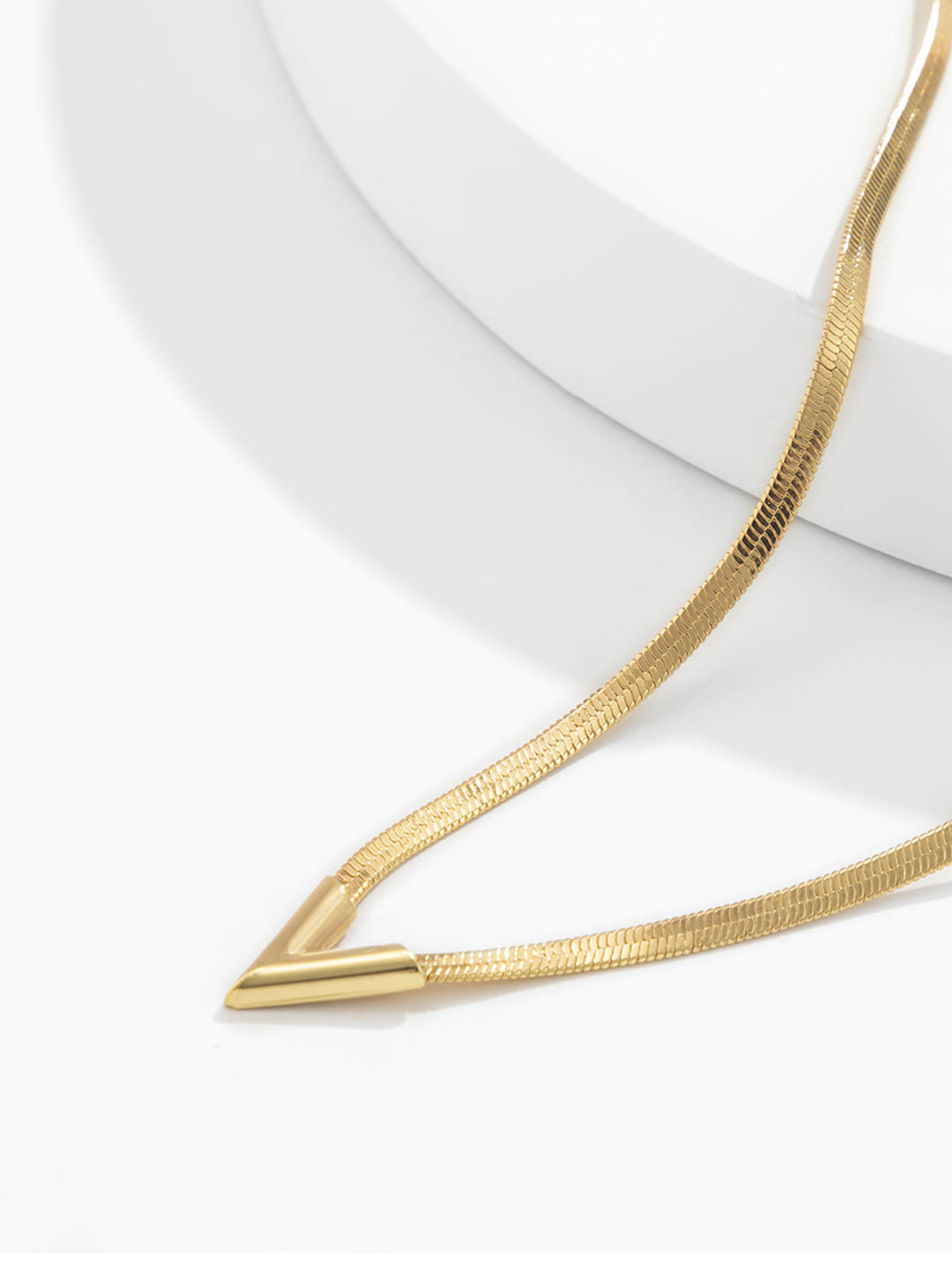 Collier chaîne serpent minimaliste