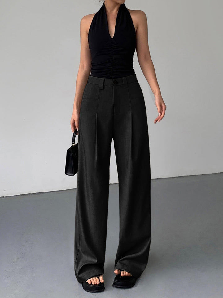 Pantalon Robe à Jambes Larges Divine Plissée