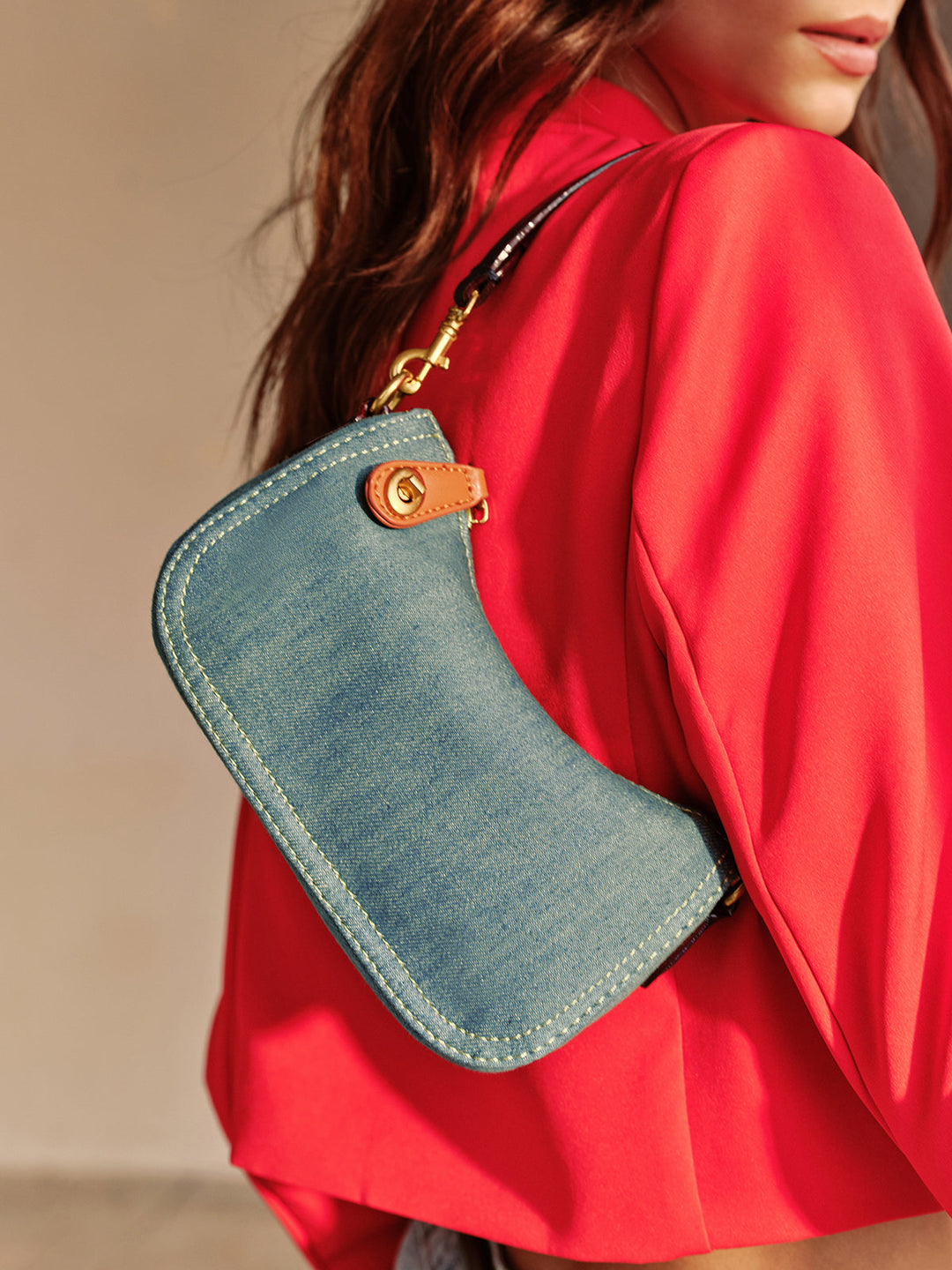 Sac Bandoulière Vintage Petit Modèle à Fermeture Éclair