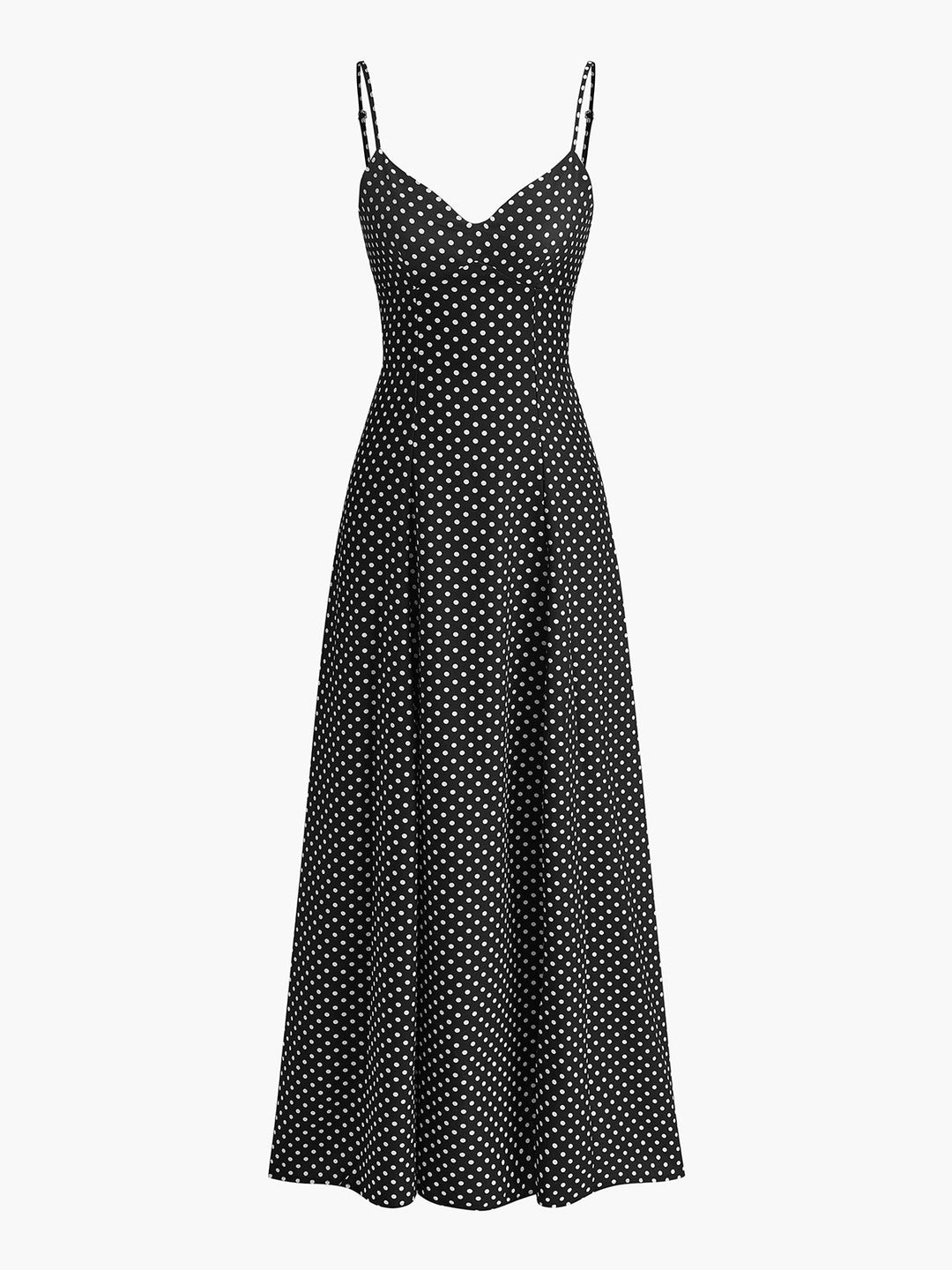 Robe Cami à Pois Coeur