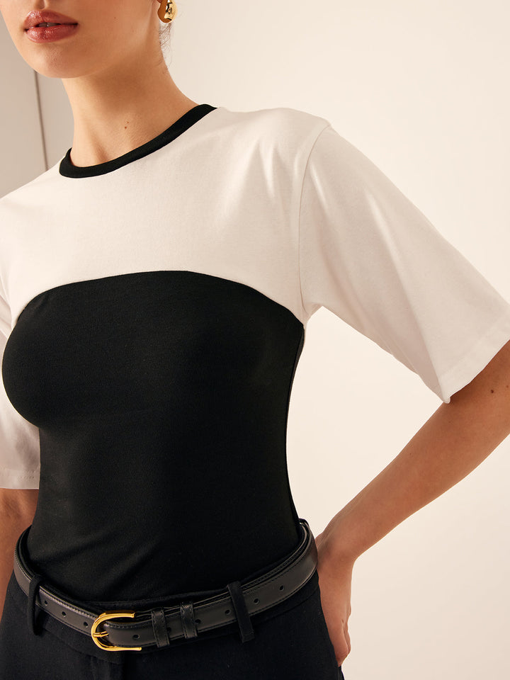 T-Shirt Stretch Bicolore