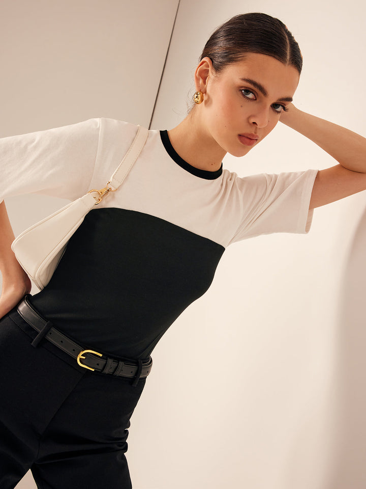 T-Shirt Stretch Bicolore