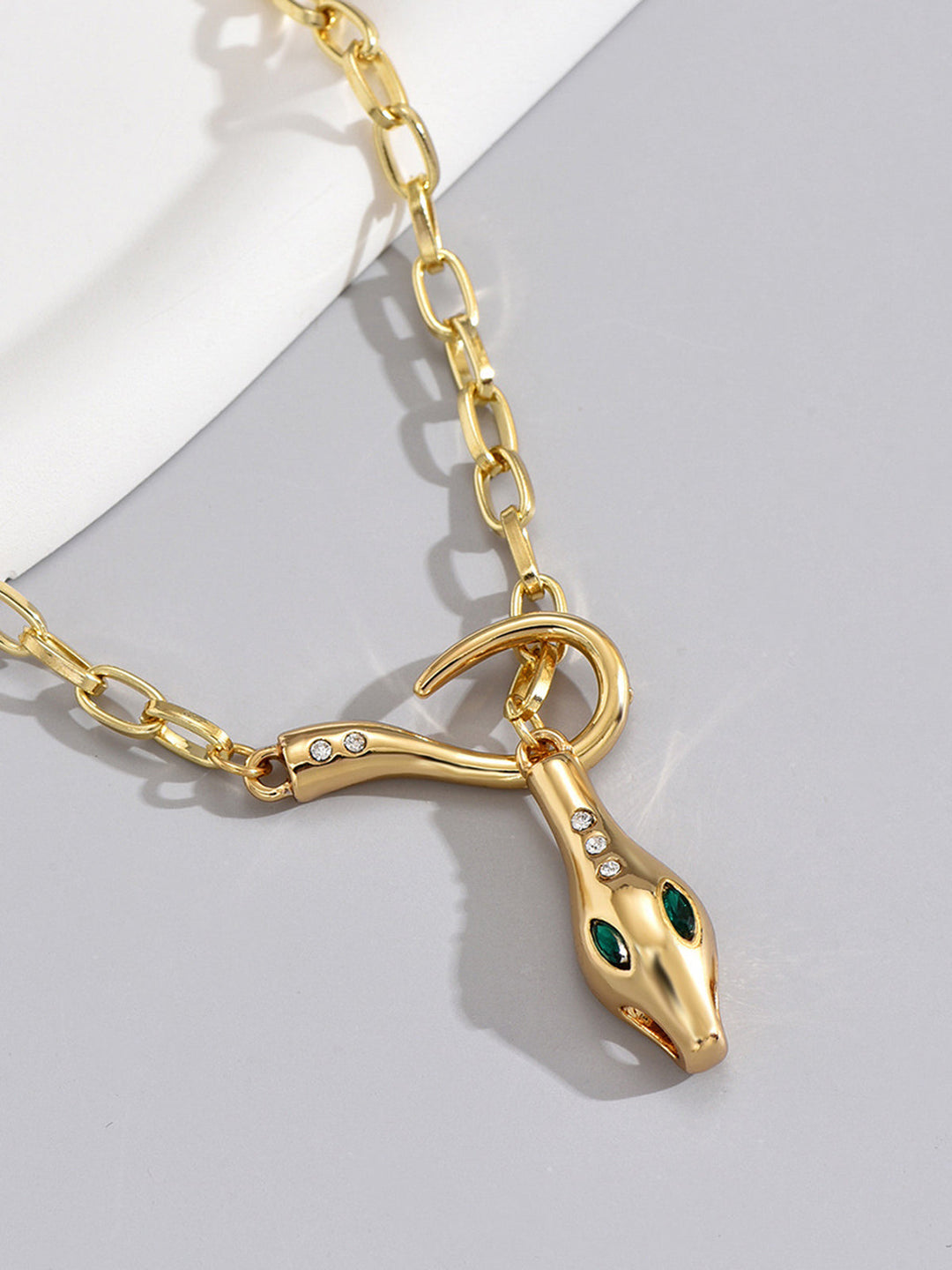 Collier Serpent à Chaîne Strassée