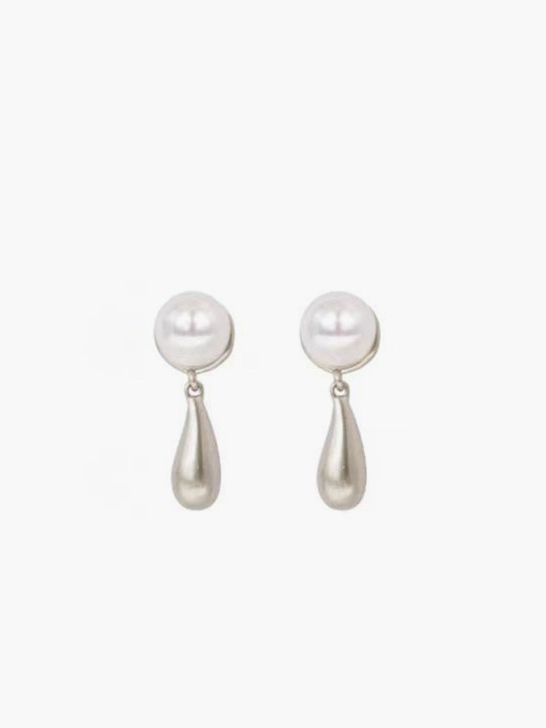 Boucles d'oreilles à breloques en forme de goutte d'eau en perle