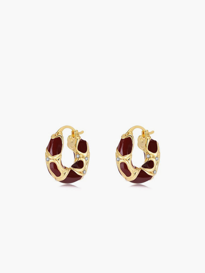 Boucles d'oreilles créoles dorées épaisses