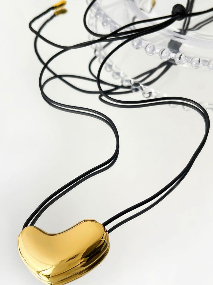 Collier Corde Coeur en V