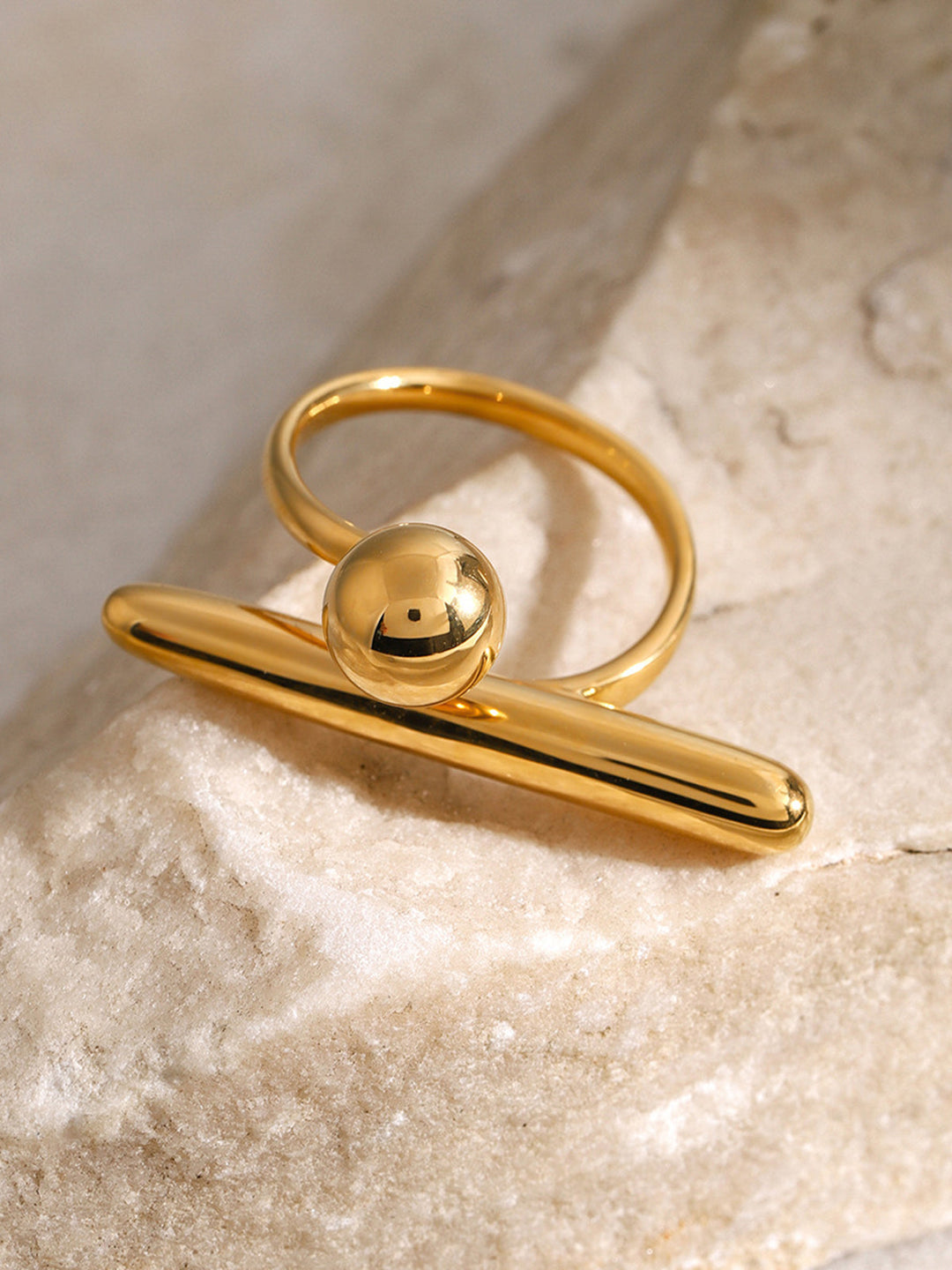 Bague Ouverte Minimaliste Irrégulière