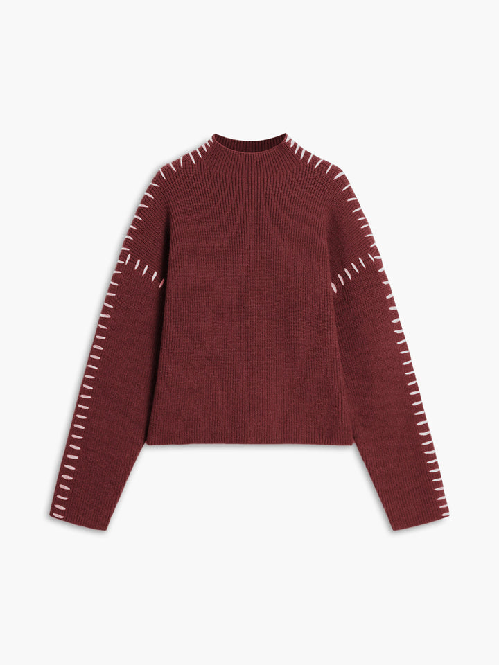 Sweater à col mock oversize Shift The Focus