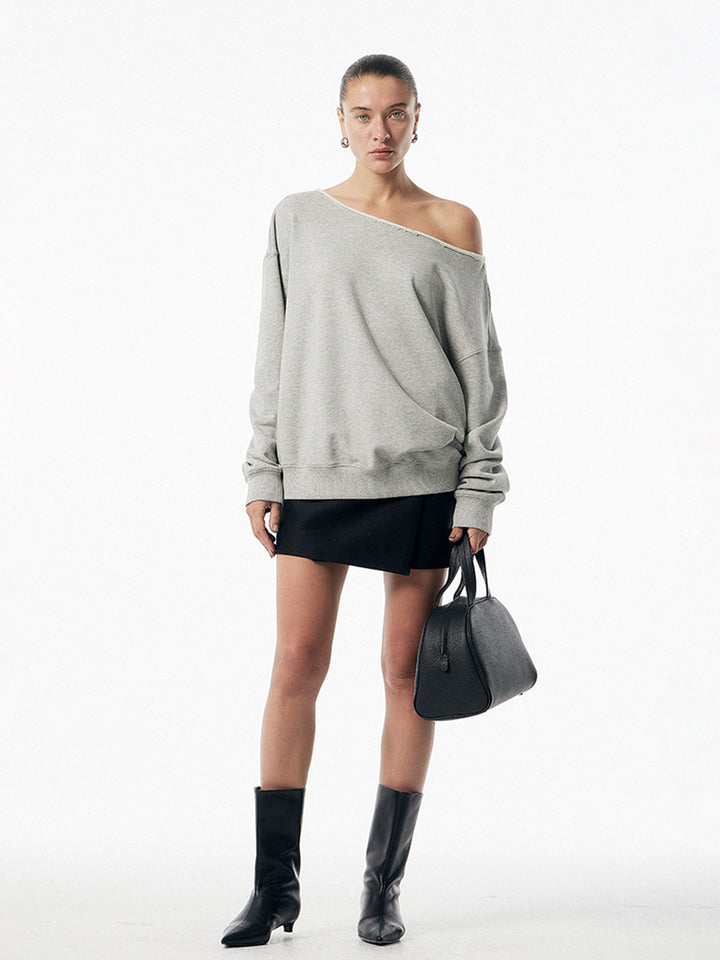 Ensemble jupe à poches asymétriques