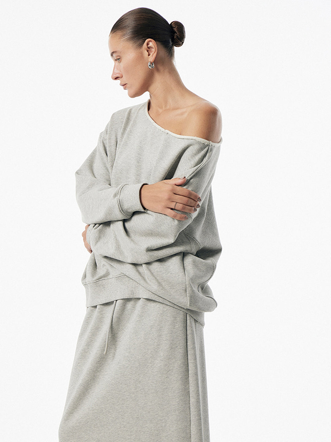 Ensemble jupe à poches asymétriques