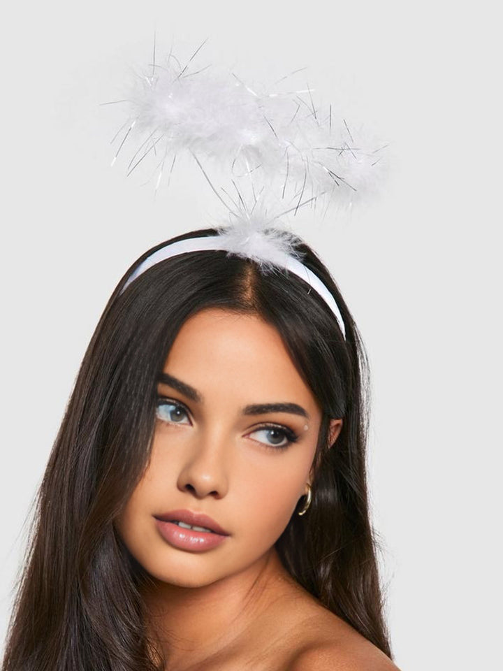 Bandeau Cœur Plume Halloween
