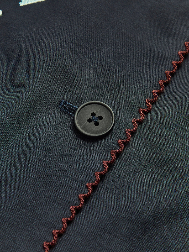 Veste à revers brodée Bohème