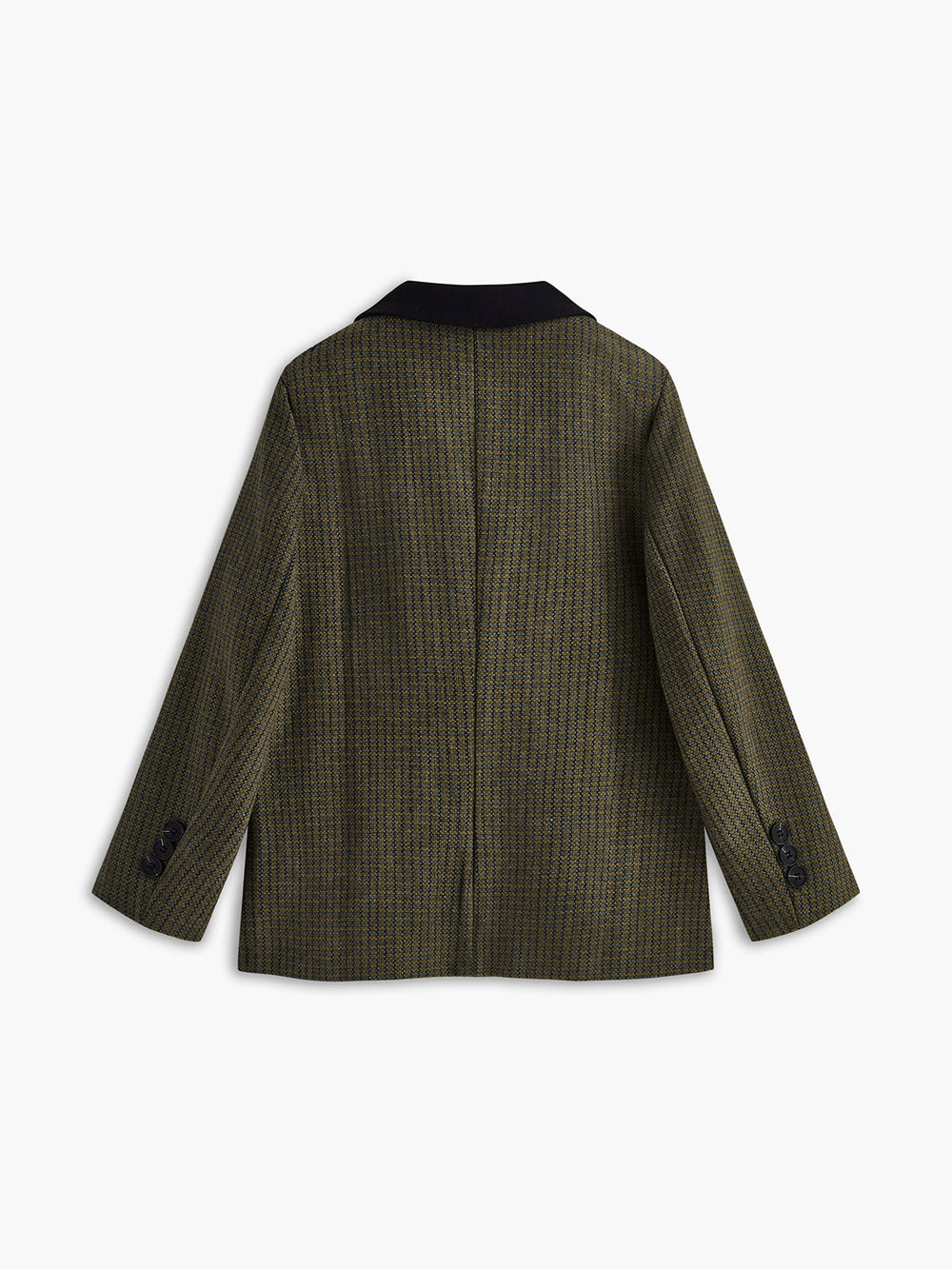 Blazer oversize à carreaux en tweed