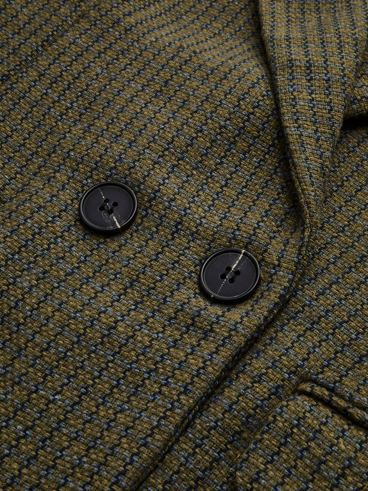 Blazer oversize à carreaux en tweed