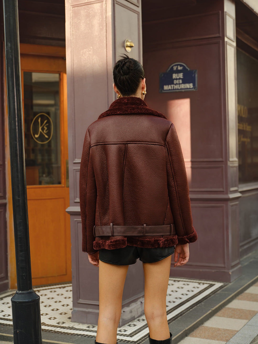 Veste Douce en Polaire Ceinturée à Fermeture Éclair