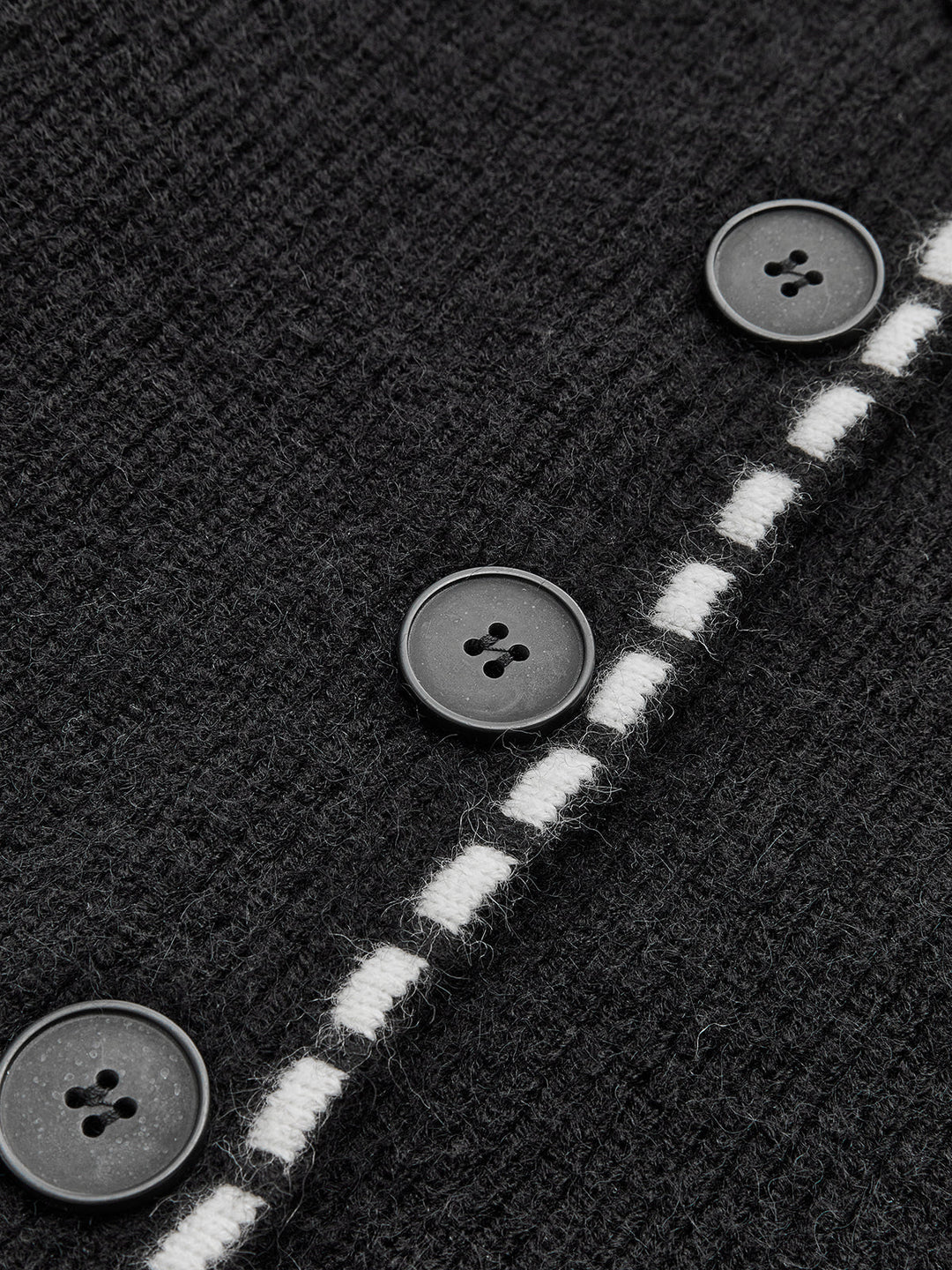 Cardigan à revers à garniture contrastante