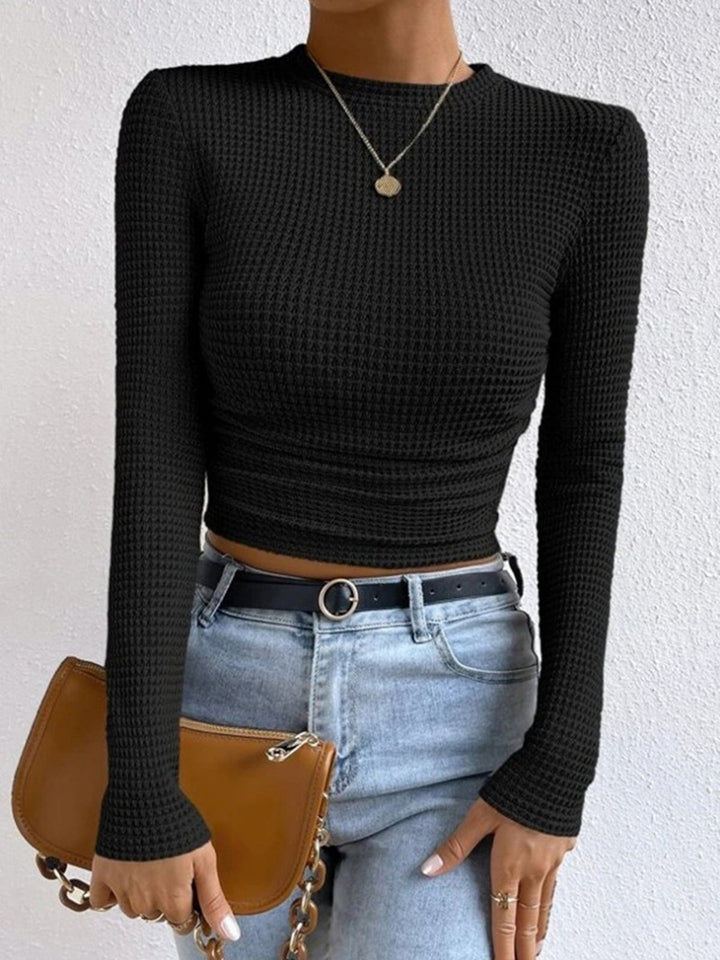 Pull Col Nid Mailles Lisses Coupe Ajustée
