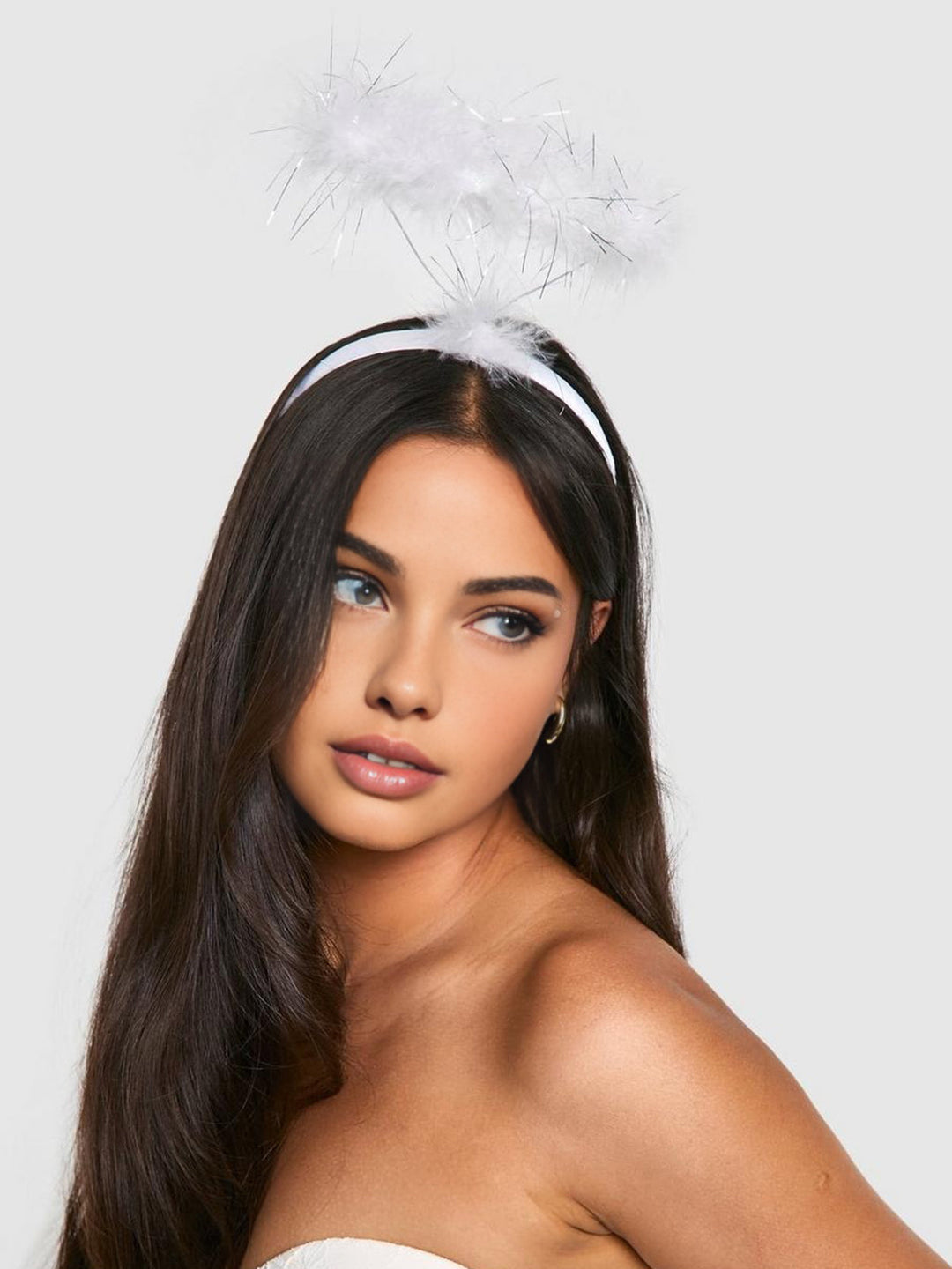 Bandeau Cœur Plume Halloween