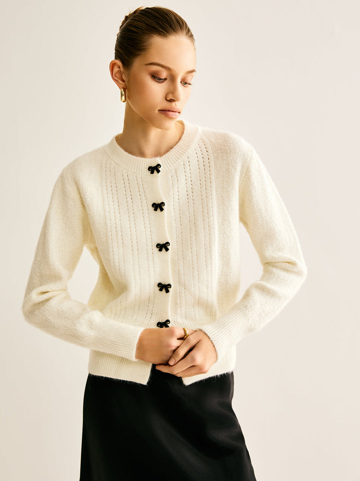Cardigan Bouton Pannneau