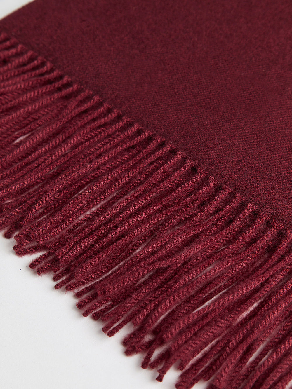 Écharpe Vintage en Laine Mélangée avec Pompons