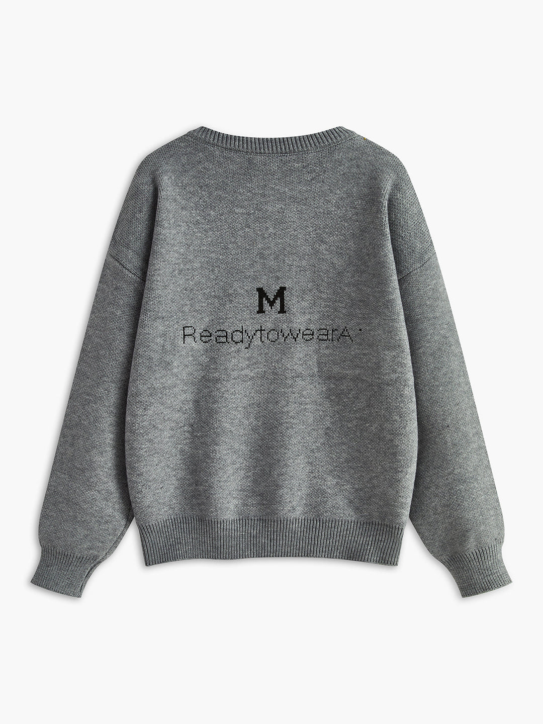 Pull en Maille Ample à Imprimé Lettre