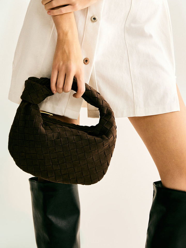 Sac Rond Tissé Noué