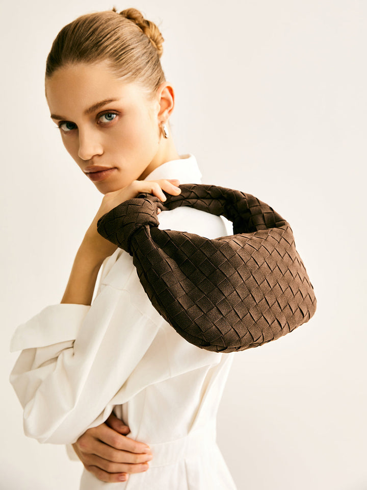 Sac Rond Tissé Noué