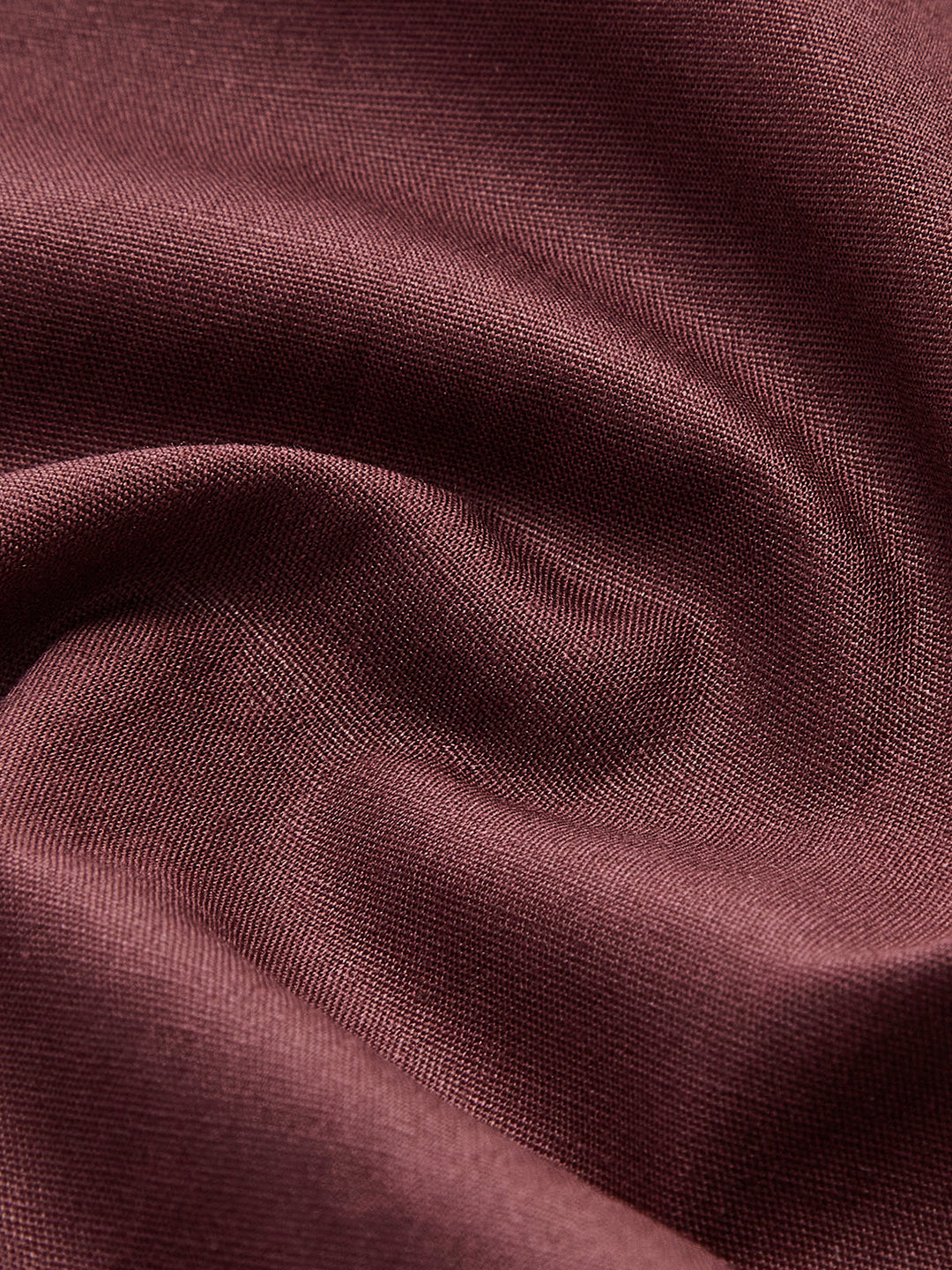 Robe Maxi à Manches Longues et Décolleté Asymétrique Ruché