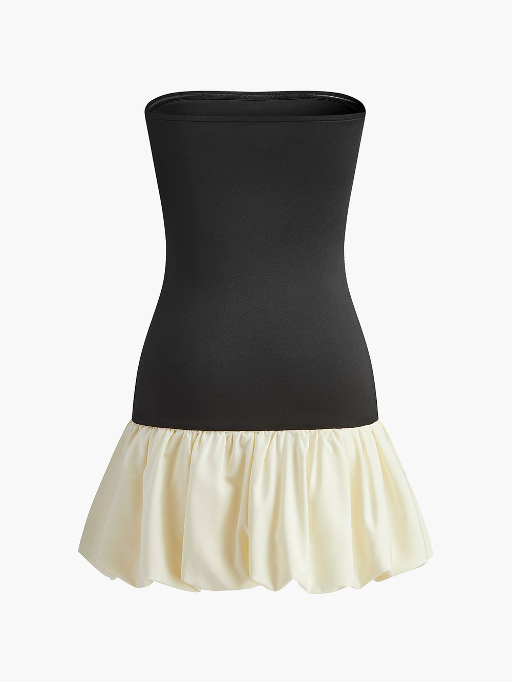 Robe Tube à Taille Bicolore