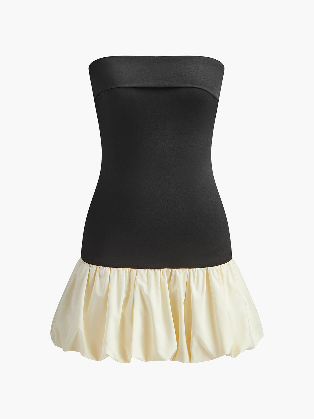 Robe Tube à Taille Bicolore