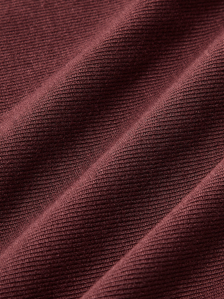 Robe Mi-longue en Tricot Patchwork Plissé à Manches Longues