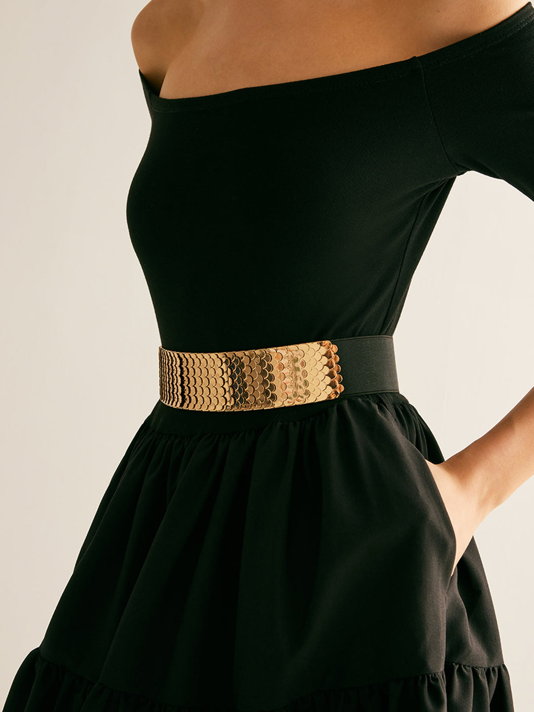 Ceinture Élastique Écaille de Poisson