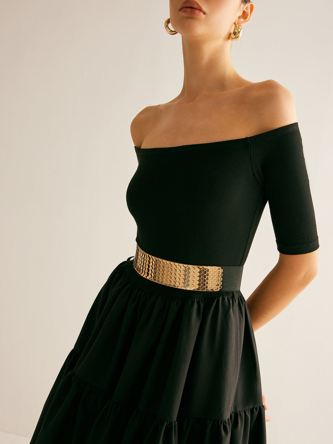 Ceinture Élastique Écaille de Poisson