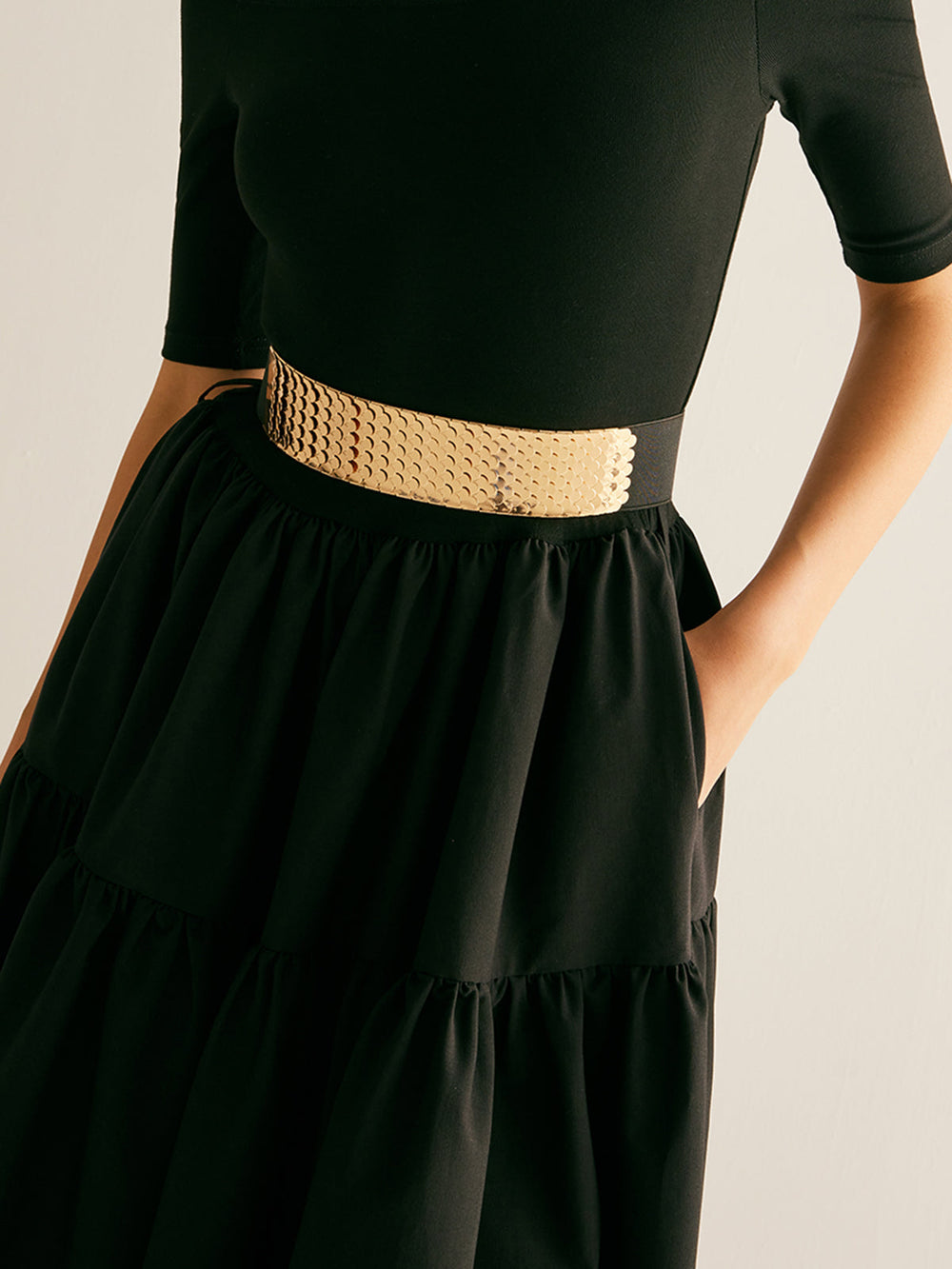Ceinture Élastique Écaille de Poisson