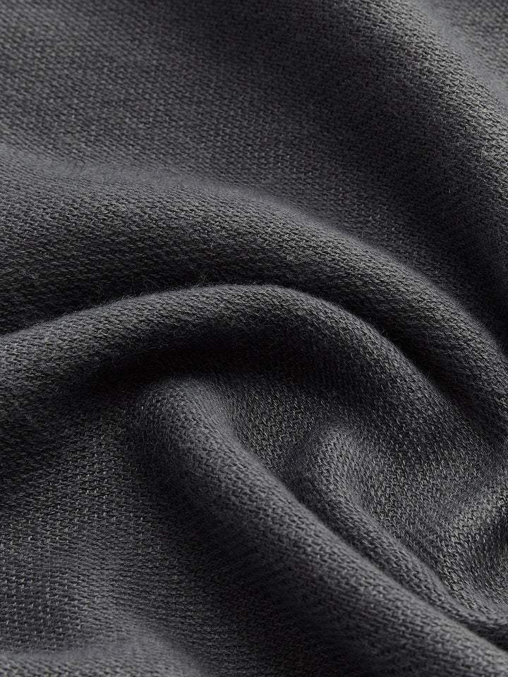 Écharpe unie polyvalente à glands