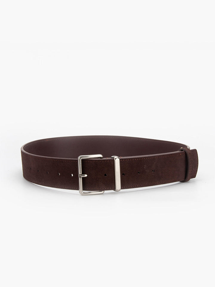 Ceinture en Daim à Boucle Large