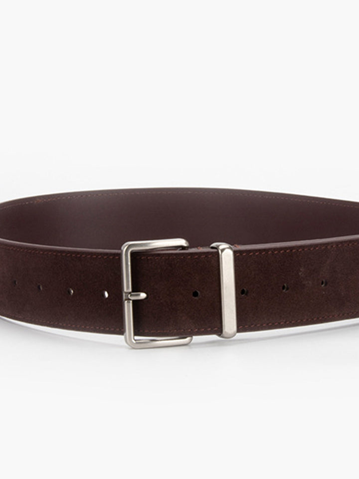 Ceinture en Daim à Boucle Large