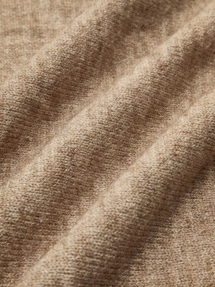 Ensemble Pantalon Tricot à Col Roulé Uni