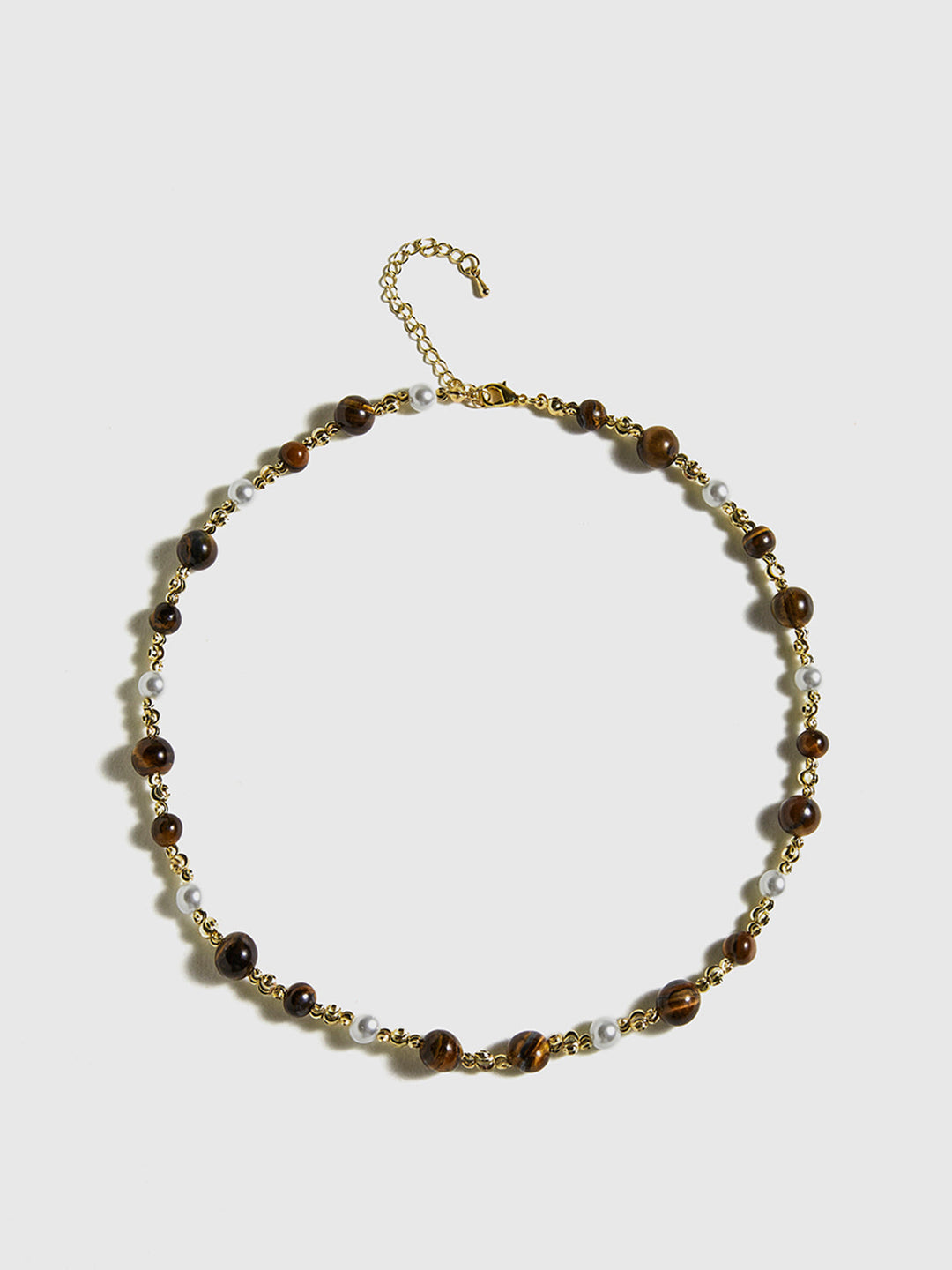 Collier ras du cou en œil de tigre