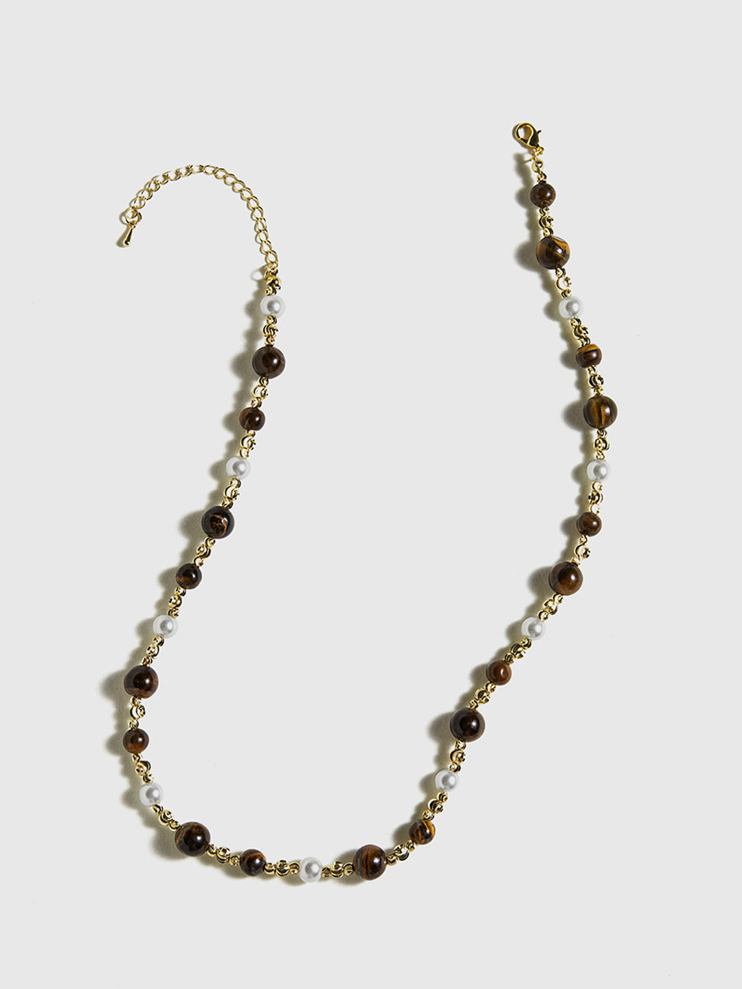 Collier ras du cou en œil de tigre