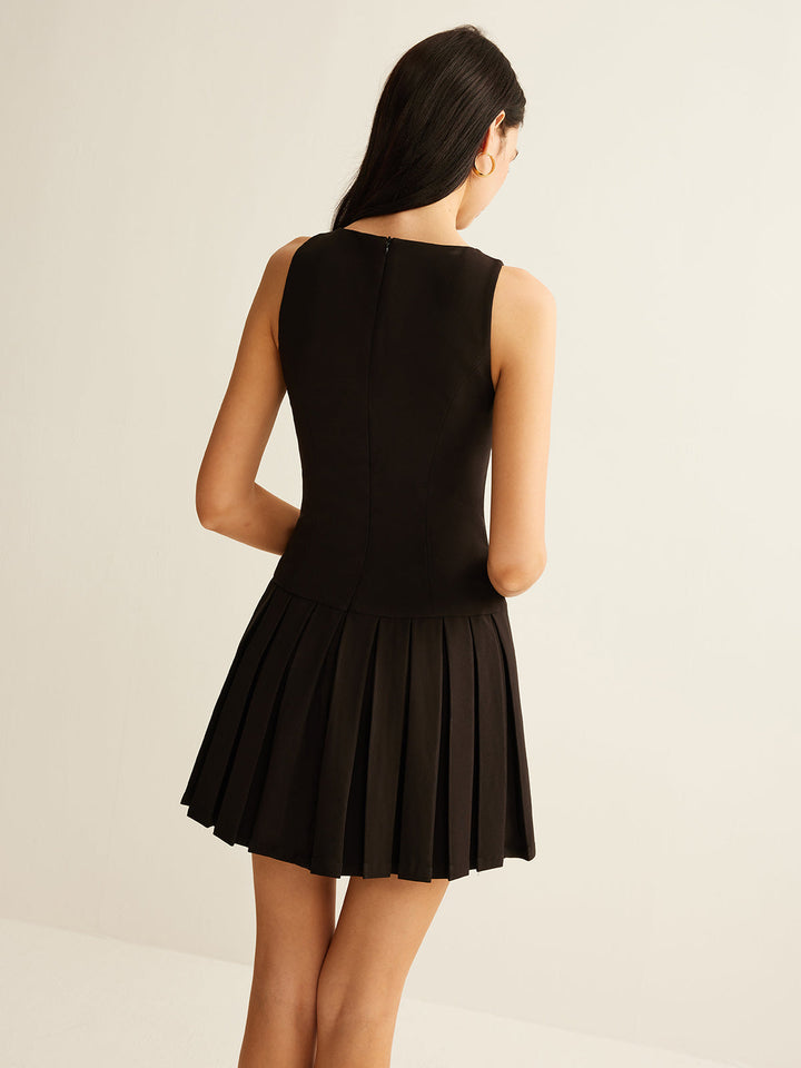 Robe Patineuse à Boutons Métalliques