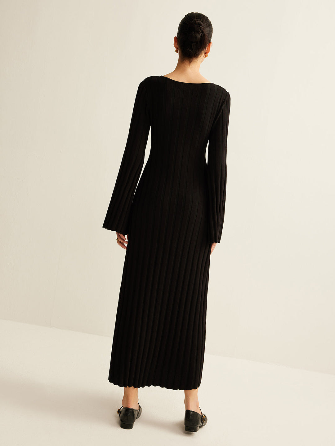 Robe Pull Longue Découpée