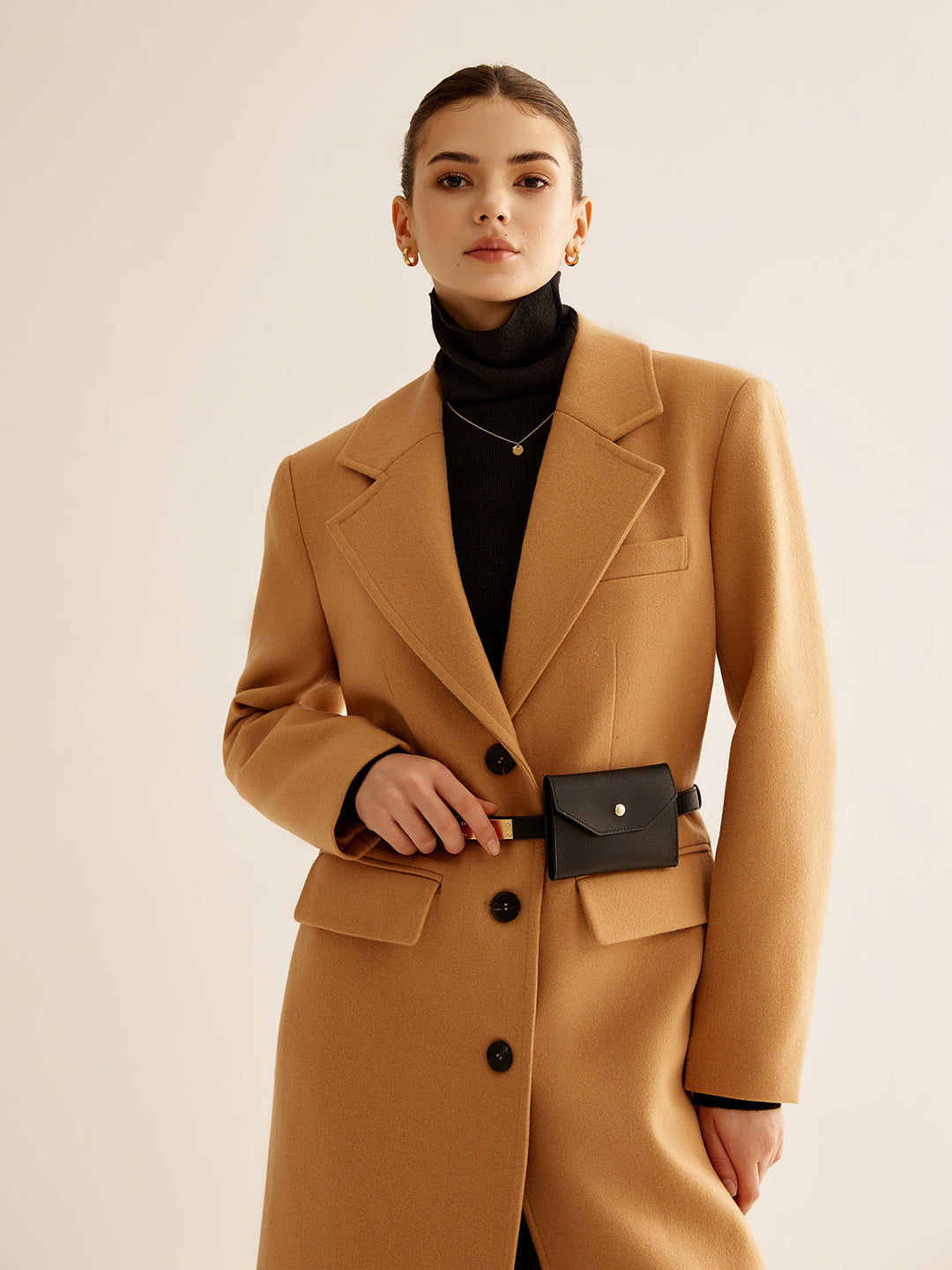 Ensemble Sac Ceinture Fait à la Main en Cuir
