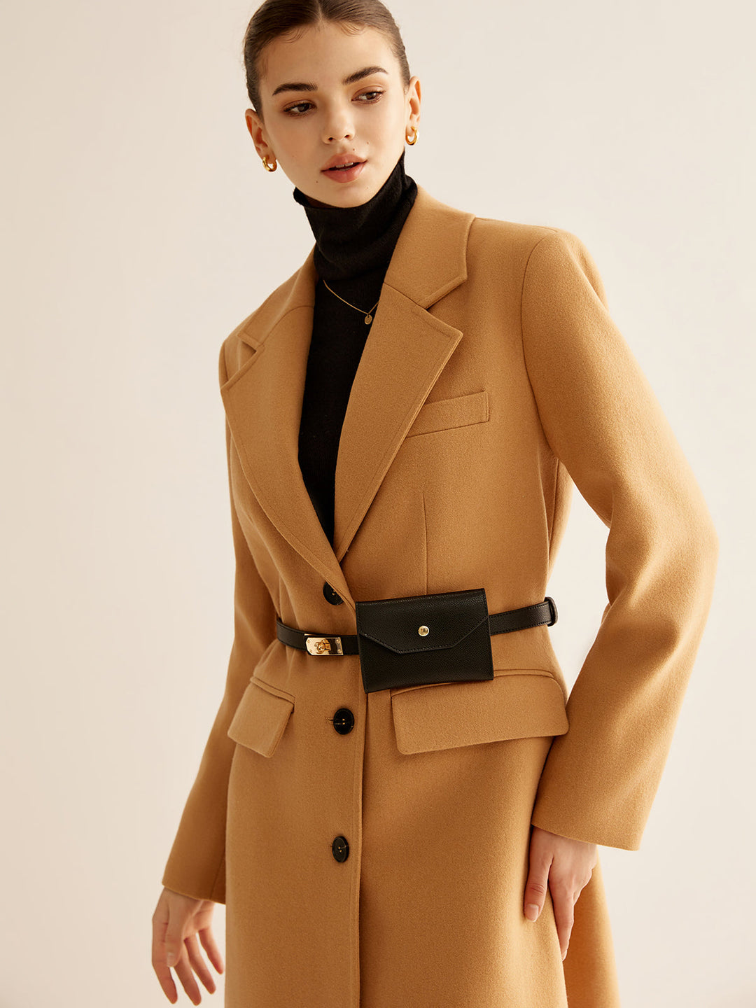 Ensemble Sac Ceinture Fait à la Main en Cuir